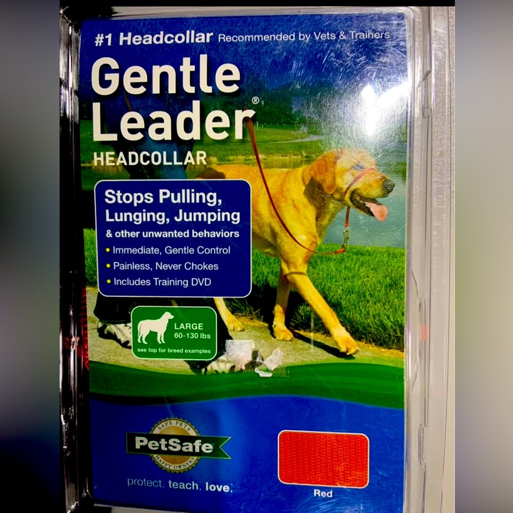 NIB PetSafe Gentle Leader Headcollar - Red